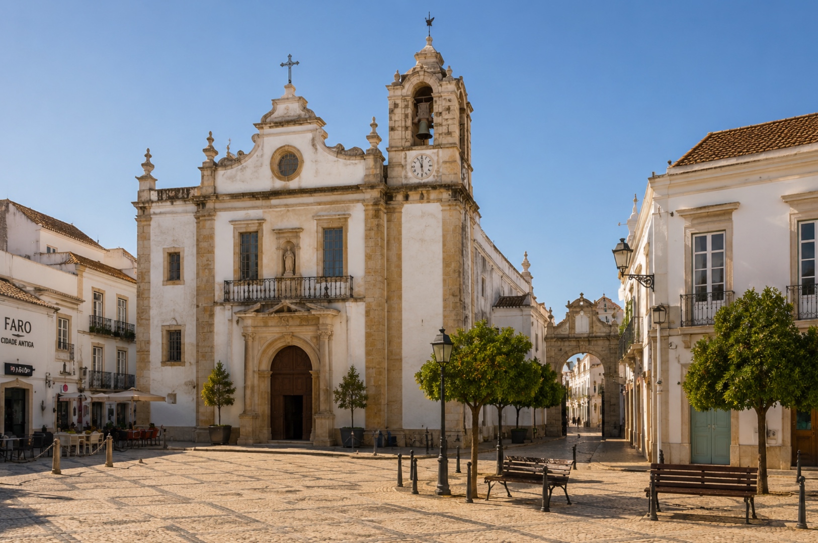 Largo da Sé em Faro — regras de Alojamento Local para proprietários britânicos